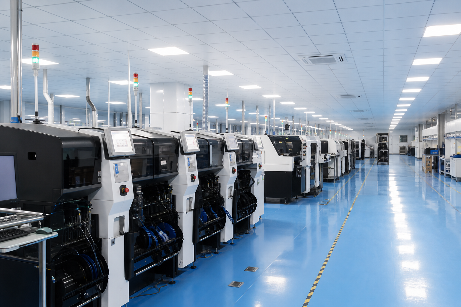 Línea de producción de pantallas LED